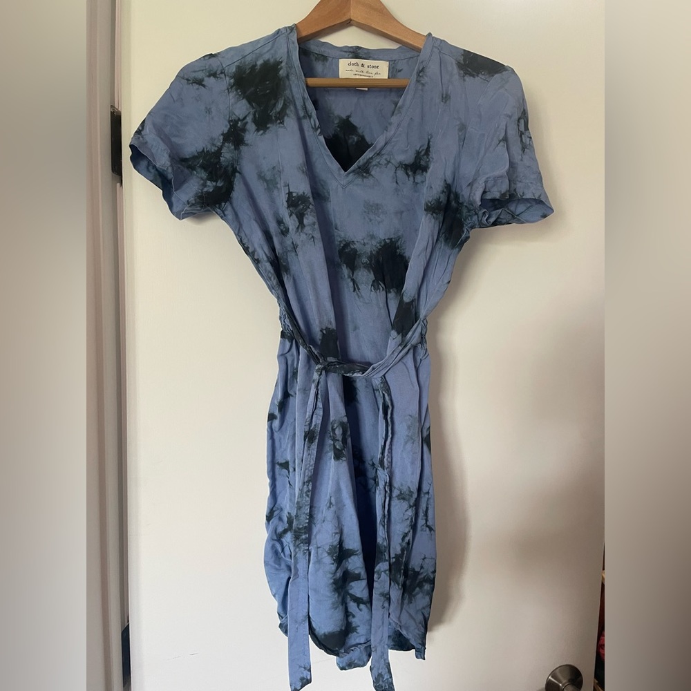 Tie dye print dress
